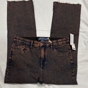 Democracy Women's Straight Jeans in Dark Brown